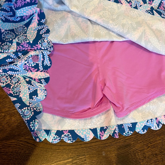 Lilly Pulitzer Aila High Rise Scallop Skort UPF 50+ - Picture 6 of 7